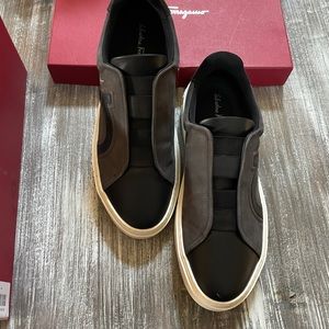 salvatore ferragamo sneakers. Never worn. 700 dollars retail. Size 10.5
